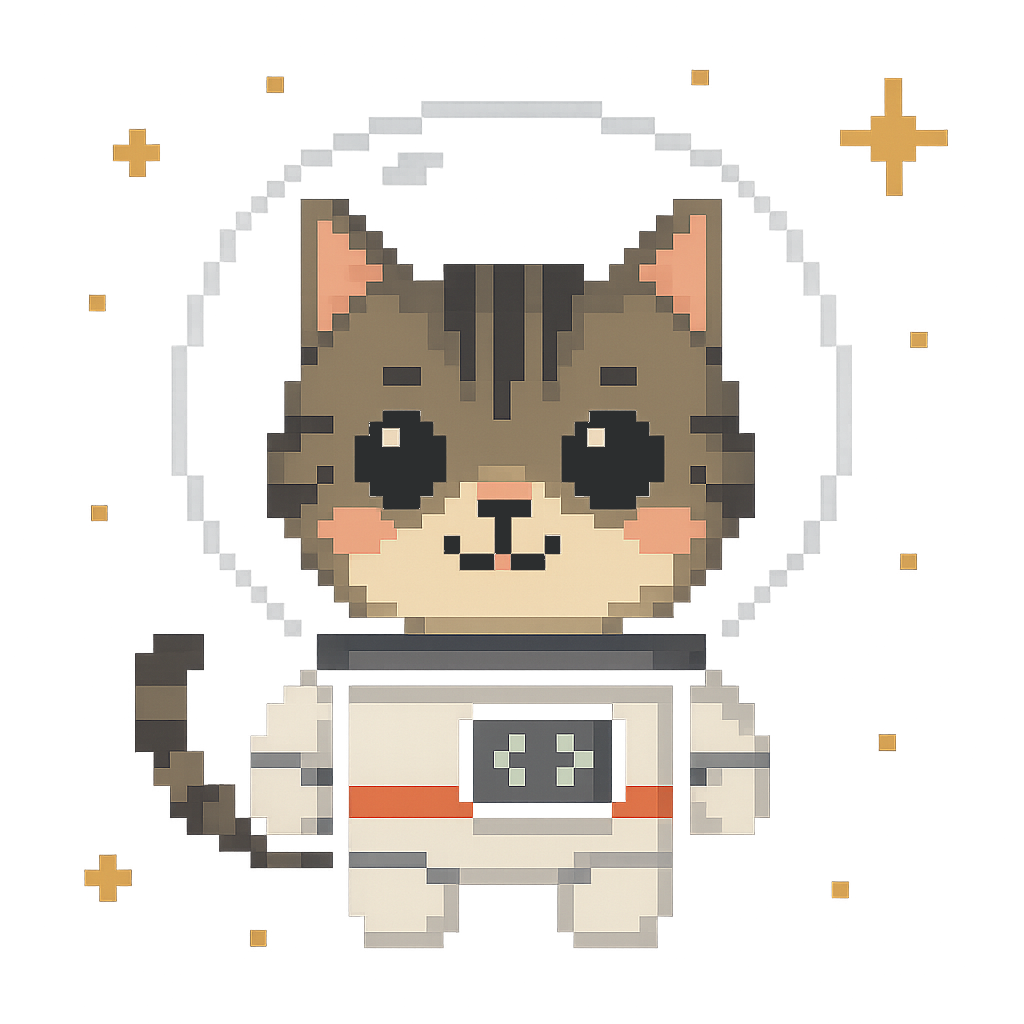 Astronaut Cat Icon